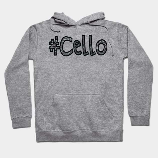 #cello Hoodie by Dojaja